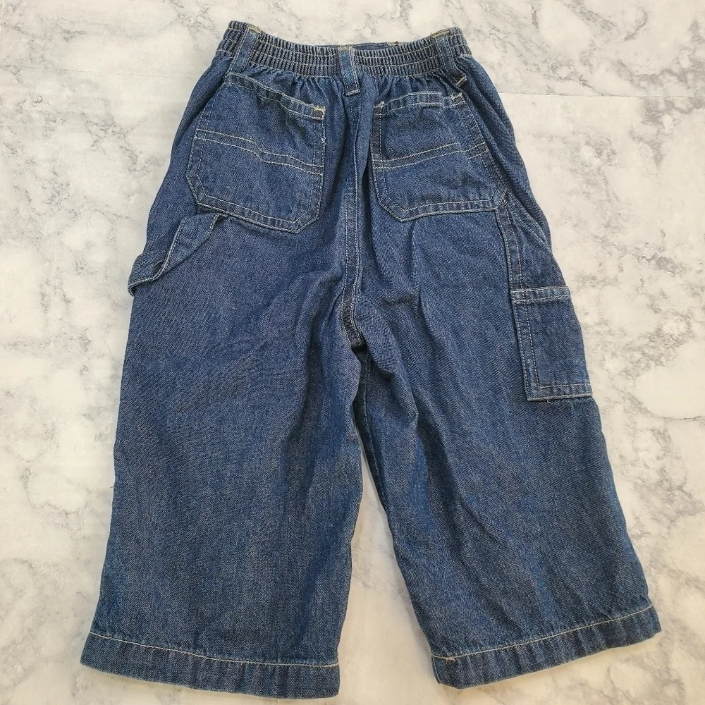 Vintage Sesame Street 6/9 months Cotton denim‎ carpenter jeans
